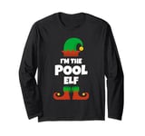 I'm The Pool Elf Family Pajama Christmas Funny Player Long Sleeve T-Shirt