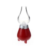 Lux-Case Kerosene Minihögtalare Med Mikrofon Och Led-belysning - Röd