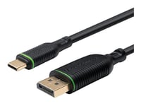 Microconnect - Adapterkabel - 24 Pin Usb-C (Hane) Till Displayport (Hane) - Displayport 1.2 - 3 M - Svart