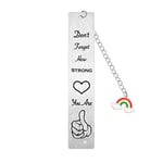 Inspirational Bookmark Gifts for Women, Friendship Gifts Inspirational Gifts for Friends Colleague Leaving Gifts, Do Not Forget How Strong You are