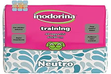 Inodorina, Inodorina Training, Hygienic Mat, in Pure Super Absorbent Virgin Cellulose, with Odor Control Polymers and Non-Slip Sticker, Neutral Scent, 40pcs 60x90