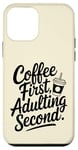 Coque pour iPhone 12 mini Amoureux de café Première adulte Deuxième femme