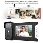 100-240V 7inch Wired Color Video Intercom Doorbell Night Vis-ion Rain Proof New