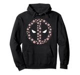 Marvel Deadpool Holiday Christmas Snowflakes Mask Icon Logo Pullover Hoodie