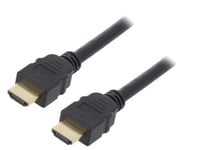 Cable HDMI 2.1 prise male des deux cotes 1m UHD 4K 8K - Noir