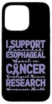 Coque pour iPhone 15 Pro Max Je Soutien La Recherche Sur Le Cancer De L'oesophage