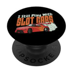 I Still Play With Slot Cars Slot Car RC Car Minicar Slot PopSockets PopGrip Adhésif