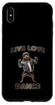 Coque pour iPhone XS Max Live Love Dance Cool Dog Hip Hop Vibes