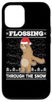 iPhone 12/12 Pro Flossing Through The Snow Sloth Ugly Christmas Sweater Floss Case