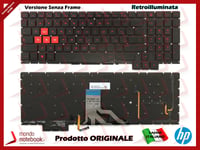 Clavier Italien pour HP Omen 15-CE 15-CE010NL 15-ce020ca Rétro-éclairé