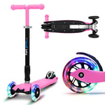 fun pro Two Trottinette Enfants 6 Ans, à partir de l'âge préscolaire, jusqu'à 80KG de Poids, la Trottinette Premium sûre Enfants, Roues LED Trottinette, Pliable,revendeur de Hambourg,Garantie étendue