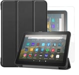 For AMAZON Fire HD 8 Tablet Smart Case Stand Cover &Glass Screen Protector