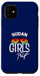 Coque pour iPhone 11 Girls Trip Soudan Voyage Vacances Femmes Soudan