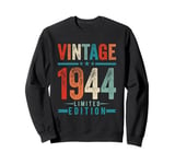 Vintage 1944 limited edition Funny birthday man Women Gifts Sweatshirt