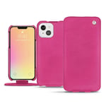 Housse cuir Apple iPhone 13 - Rabat vertical - Rose - Cuir lisse premium - Neuf