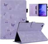 Coque Tablette Samsung Tab A7 Motif Papillon Housse Tablette Samsung Tab A7 Avec Fonction Support Étui Compatible Avec Samsung Galaxy Tab A7 10.4 Sm-T500/T505 Violet