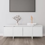 Meuble tv Banc tv Armoire de rangement Blanc 120x30x40,5 cm Aggloméré 62920