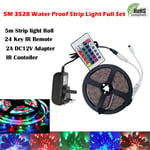 12v 3528 Mood Light Rgb Multi Color Led Strip Light Tv Backlight Remote Contral