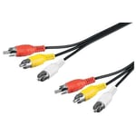 AUDIO-VIDEO- CABLE, CÂBLE 3X CINCH (FICHE MÂLE)…