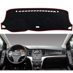 LINGJIE Respirant Tableau De Bord De Voiture Dash Couverture Mat, pour Pad SsangYong Korando 2011 2012 2013, Le Tableau De Bord De Voiture Étanche À La Lumière