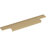 Furnipart Baguette de poignée largeur 495 mm – Profil de poignée – Poignée sans bord saillant – Aluminium brossé laiton