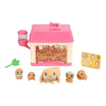 Little Live Pets - Mama Surprise Minis, Feed and nurture a Lil' Bunny Inside their Hutch so she can be a Mama, She has 2, 3, or 4 Babies with Surprise Accessories to Dress Up the Babies,