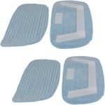 4 x Microfibre Cloth Mop Pads for Morphy Richards 70465 720501 Steam Cleaners