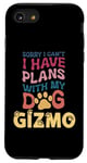 Coque pour iPhone SE (2020) / 7 / 8 Nom de chien Gizmo Cadeau personnalisé Busy With My Dog Gizmo