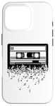 Coque pour iPhone 16 Pro Cassette art musique cassette art rétro vintage musique