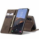 CaseMe Smart Magnet Flipdeksel Samsung Galaxy S23 FE - Coffee