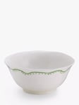 John Lewis Flora Fine China Cereal Bowl, 15.2cm, Green