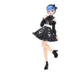 Furyu Re:Zero Starting Life in Another World Statuette PVC Trio-Try-iT REM Girly Outfit Black 21 cm