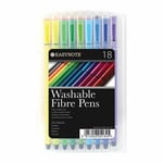 Easynote 18 Washable Fibre Felt Tip Pens Colouring Art Craft School Kids Gift