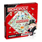 Winning Moves London Monopoly 1000 Piece Jigsaw Puzzle Game, Piece together the iconic Monopoly game board with memorable spaces including Mayfair, Old Kent Road and Fleet Street, for ages 10 plus