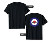 E-Type Jaguar on an RAF roundel - Classic Car Design T-Shirt