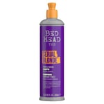 Violettipigmenttiä sisältävä shampoo vaaleille hiuksille, Tigi Bed Head Serial Blonde Purple Toning 400 ml