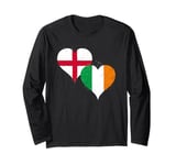 Irish English Get Flags in Vintage Style for St Patricks Day Long Sleeve T-Shirt