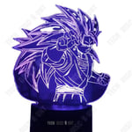 TD® Lampe optique poser décoratif tactile 7 couleurs illusion optique modèle dragon ball - faible consommation câble USB 3 piles AAA