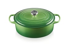 Le Creuset Cocotte en Fonte Émaillée Signature avec Couvercle, 31cm, Ovale, 6,3 L, 5,705 kg, Bamboo, 21178314082430