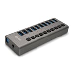 I-tec Usb 3.0 Charging Hub 10port 48w Grå 1m.