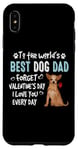 Coque pour iPhone XS Max Chihuahua Best Dog Dad Valentines Day Funny Puppy