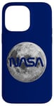 iPhone 14 Pro Max Retro NASA Worm Logo Full Moon Space Graphic Apollo Artemis Case