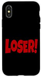 iPhone X/XS LOSER THE WORD LOSER ON A TEE DESIGN THAT SAYS LOSER Case