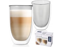 Orion Double 460 Ml Dubbelväggiga Termiska Kaffe-Latte-Glas 2 St.