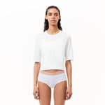 Lacoste Shorty coton stretch ceinture siglée Taille 3XL Blanc