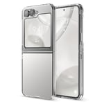 elago Clear Case Compatible with Samsung Galaxy Z Flip 6 Case - Precise Camera Cutouts, Sleek and Light Design, Protective Cover, Premium Clear PC, Shockproof Bumper (Clear)