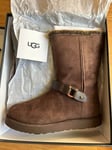 UGG Classic Womens Berge Short Boots Chocolate. New with Box