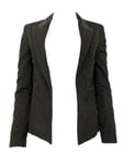 BLK DNM Women's Brown Open Front Blazer 68 #WBC10501 Size 36 NWT