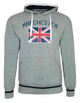 Mens Sweatshirt Hoodie Large L Manchester City United Pullover Hooded Top