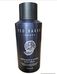 2 X TED BAKER LONDON BODY SPRAY BERGAMOT &  VETIVER,GRAPEFRUIT Pack Of 2x150ml